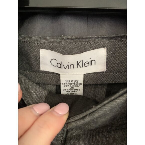 Calvin Klein Two Piece Suit Gray M/ 33x32 - Picture 2 of 3